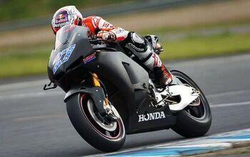 Stoner Tests Honda RCV1000R MotoGP Production Racer