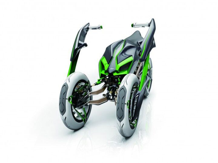 kawasaki j electric three wheeler concept revealed in tokyo