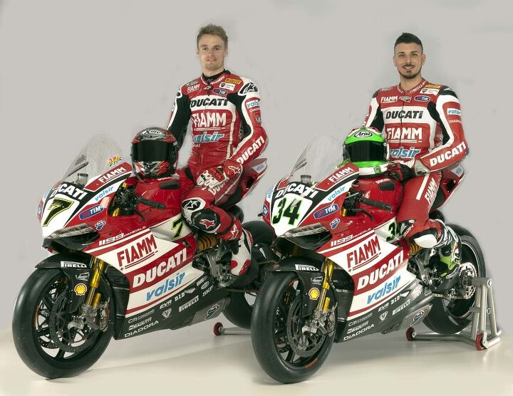ducati reveals 2014 world superbike championship factory team
