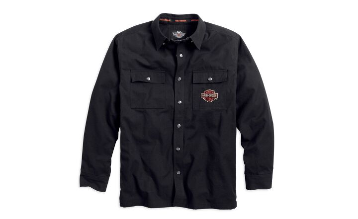 harley motorclothes offers valentines gift ideas, Harley MotorClothes Mens Flames Shirt Jacket