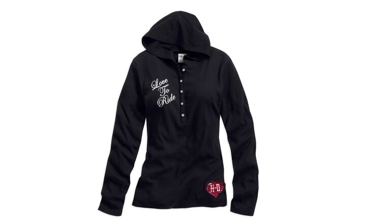 harley motorclothes offers valentines gift ideas, H D Womens Love to Ride Rib Knit Pullover