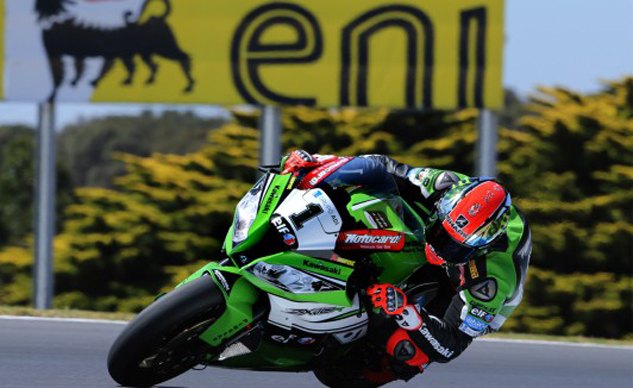 results from day 2 of world superbike testing at phillip island