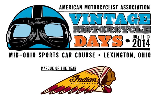indian motorcycles marque of the year for 2014 vintage motorcycle days