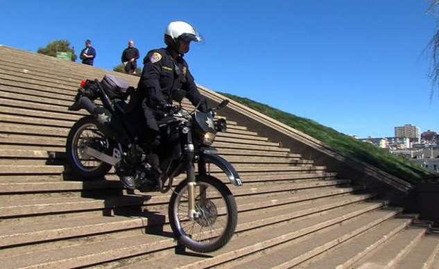 san francisco motor cops can chase you up stairs video