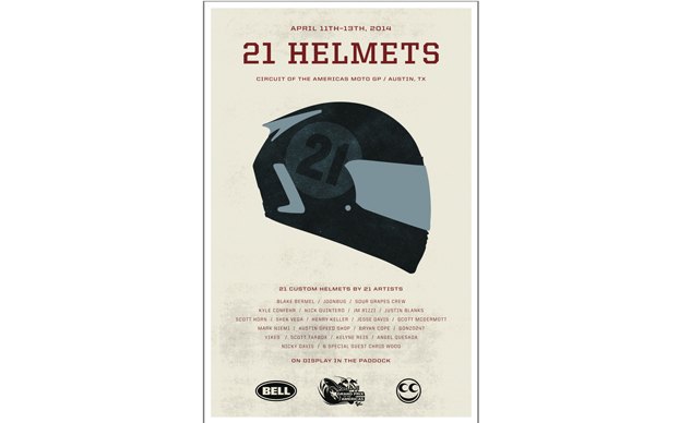 21 helmets moto art showcase at red bull grand prix of the americas, Test