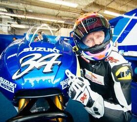 Kevin Schwantz Tests Suzuki MotoGP Bike at COTA