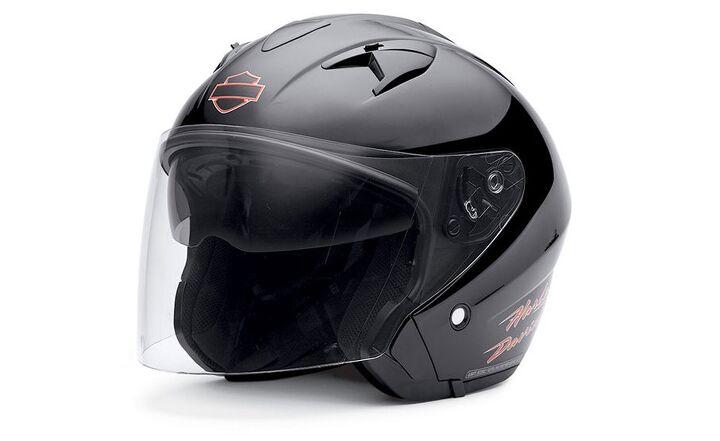 harley motorclothes reminds us april is check your helmet month, 3 4 Helmet with Retractable Sun Shield