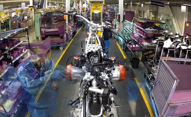 watch a bmw r1200gs being built from start to finish video