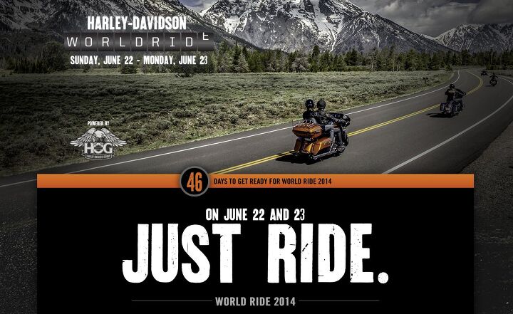 harley davidson world ride scheduled for june 22 23