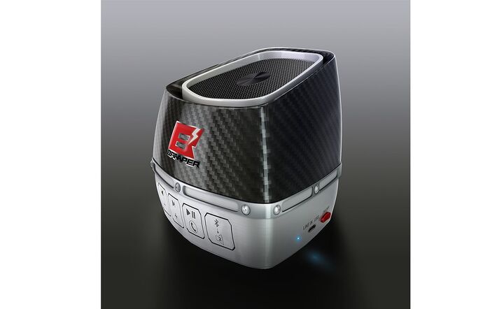 braaper bluetooth speaker designed for motorcyclists, Mmmm carbon fiber