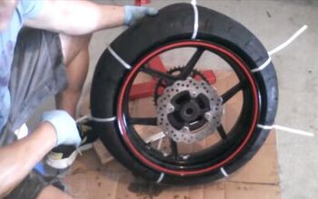 How To Remove A Motorcycle Tire With Only Zipties + Video