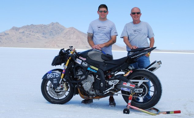 bonneville salt flats record setting bmw s1000rr to be auctioned for charity