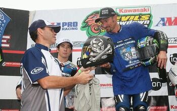 Arai Gives Four-Time AMA Superbike Champ Josh Hayes Celebratory Helmet
