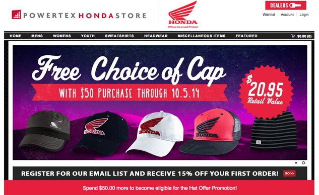 honda powersports online store now open