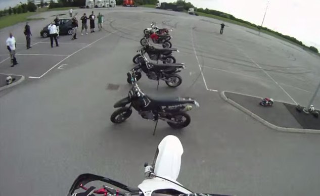 getting airborne on a supermoto and a chopper video
