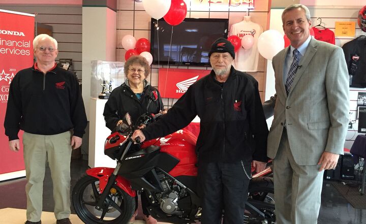 honda financial service gives rider his 55th honda motorcycle