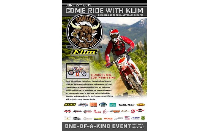 klim supports off road trail advocacy groups through cow tag event