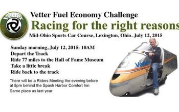 Vetter Fuel Economy Challenge At Vintage Motorcycle Days