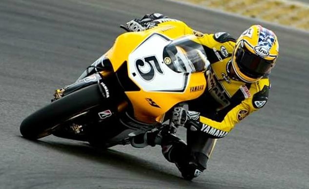colin edwards to spin laps at indy motogp