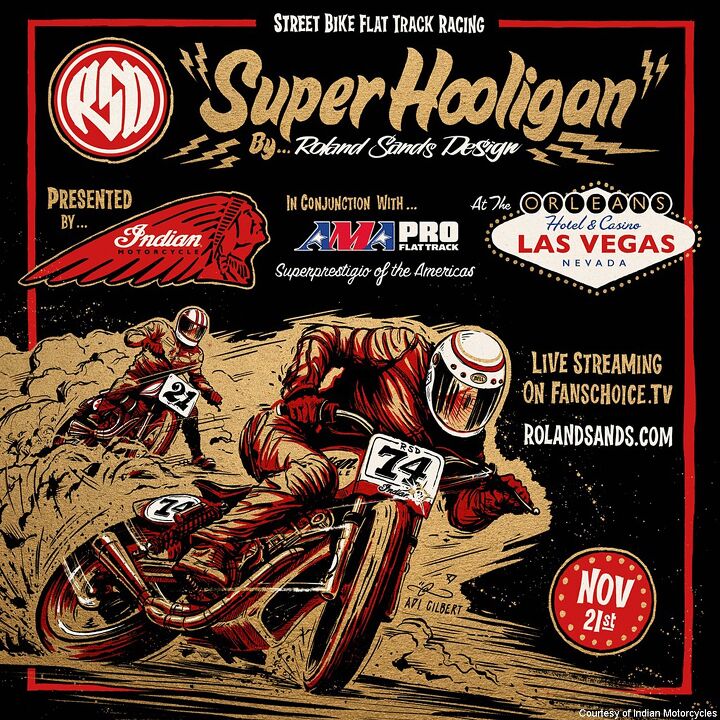 indian motorcycle to be title sponsor for rsd super hooligan race in las vegas nov