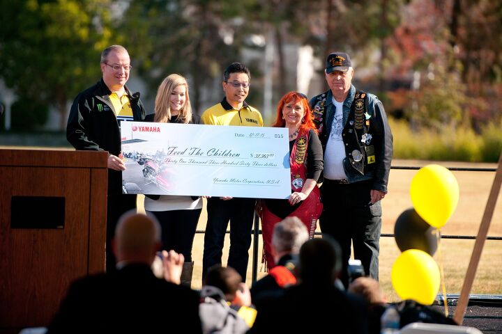 yamaha usa raises over 30k for feed the children honors 2015 wall of champions