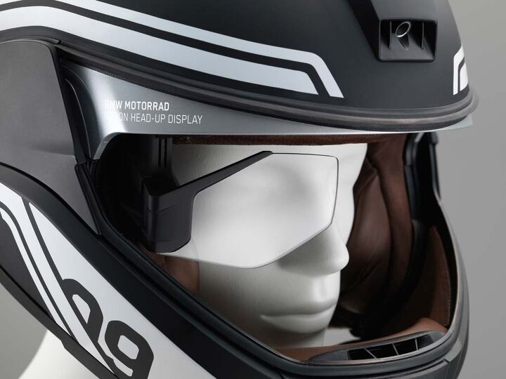 bmw introduces hud helmet concept