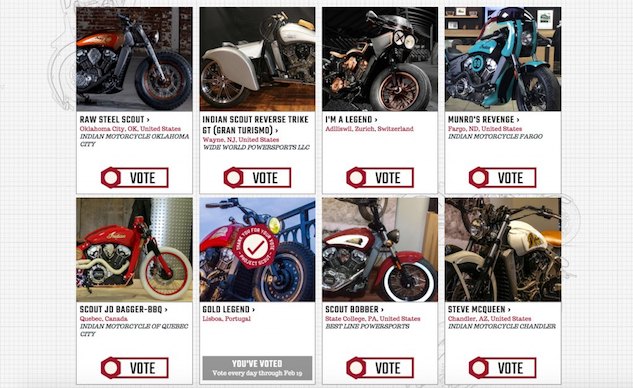 vote for your favorite indian scout