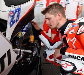 Look Who's Back: Stoner Tests Ducati Desmosedici