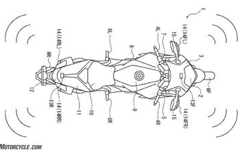 Honda Patents Blind Spot Monitors for Motorcycles