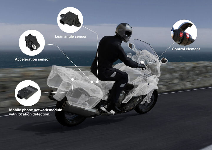 bmw announces intelligent emergency call system for motorcycles