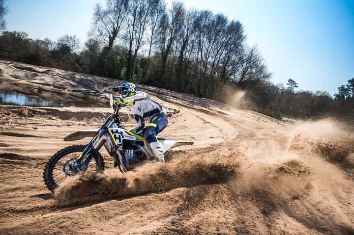 2017 husqvarna four stroke motocross line gets traction control and air forks