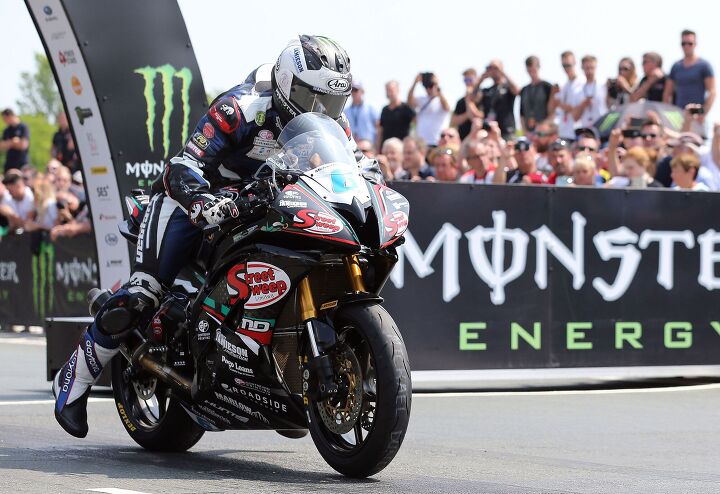 2016 isle of man tt monster energy supersport tt 2 results, Michael Dunlop finished second in today s race after being disqualified from the first Supersport TT race Photo by IOMTT com