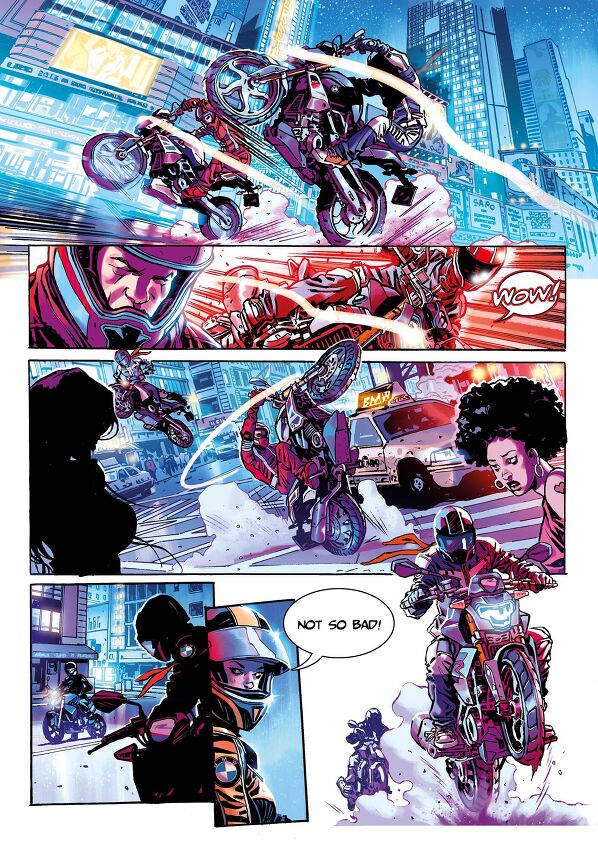 bmw announces riders of the storm graphic novel
