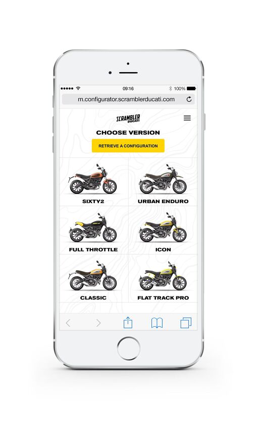 personalize your bike with the new on line ducati scrambler configurator