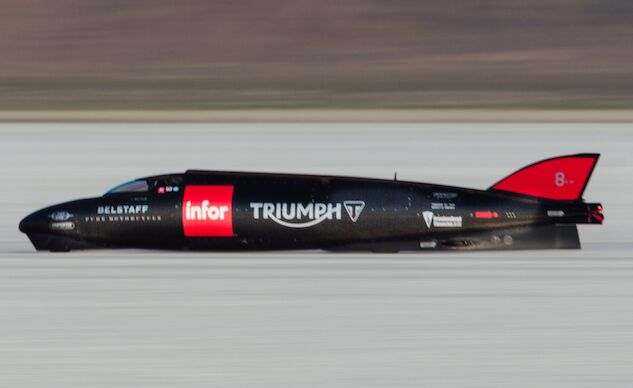 triumph motorcycles land speed record update