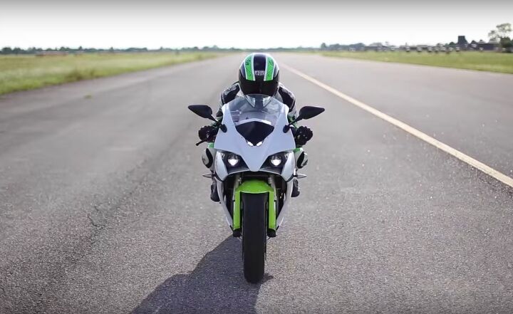 energica drag races a superbike and a supercar