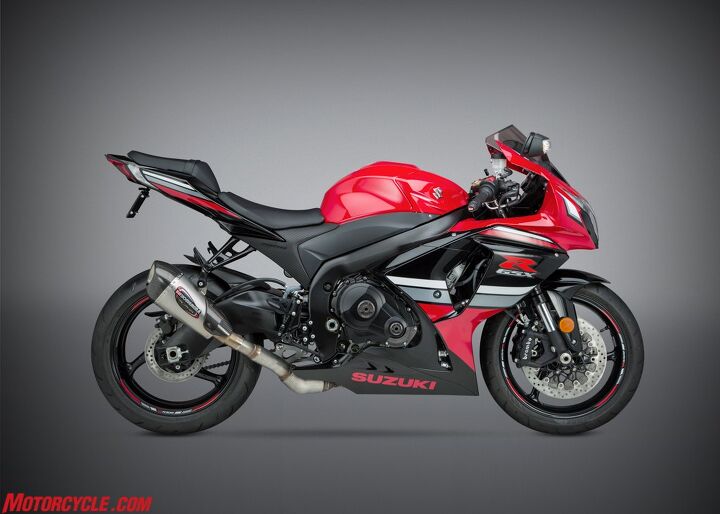 yoshimura announces alpha t exhaust for zx 10r gsx r1000 and yfz r1, Alpha T Street Series stainless slip on for GSX R1000