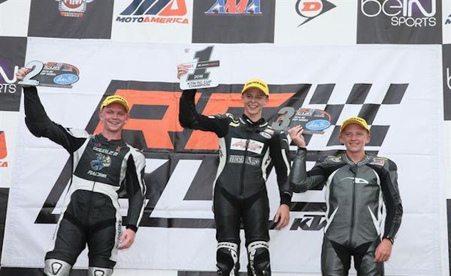brandon paasch is crowned 2016 ktm rc cup champion at motoamerica series finale