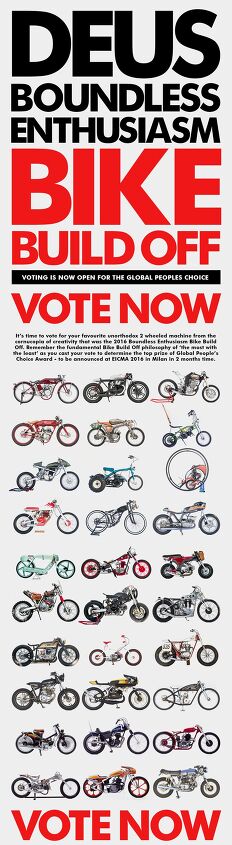 voting now open for global deus boundless enthusiasm bike build off