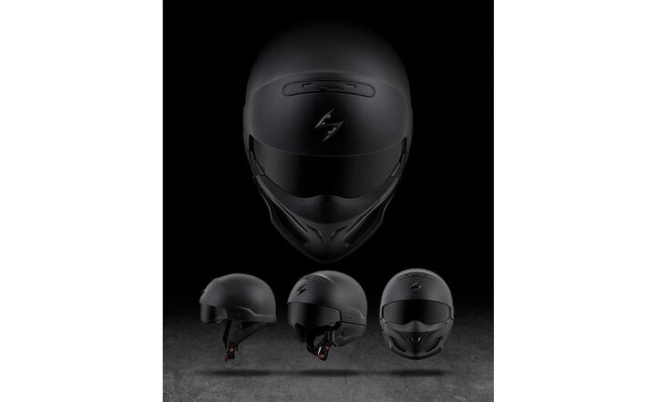 scorpion introduces an all new versatile 3 in 1 road helmet