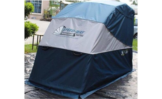 speed way announces deluxe trike shelter
