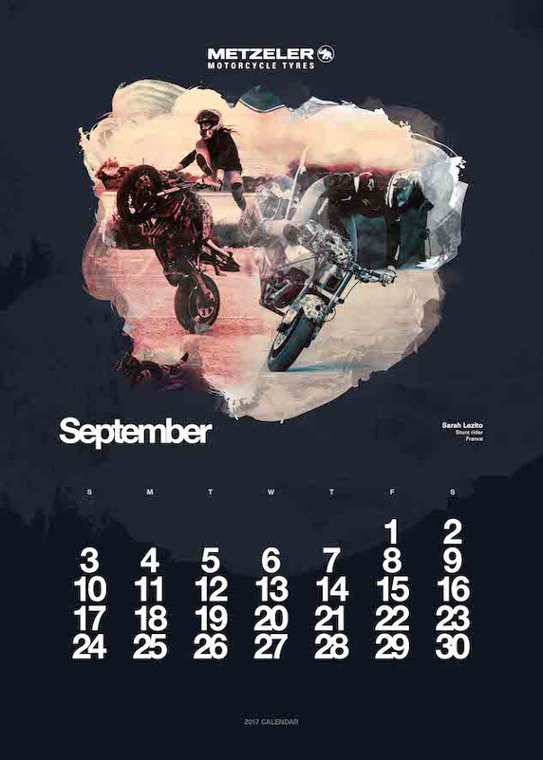 metzeler 2017 calendar a tribute to female motorcyclists