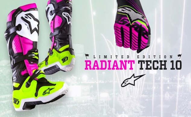alpinestars presents limited edition radiant tech 10 boot