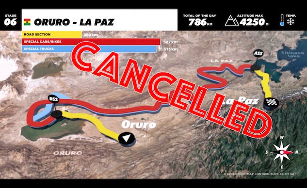 the longest special stage of the 2017 dakar cancelled