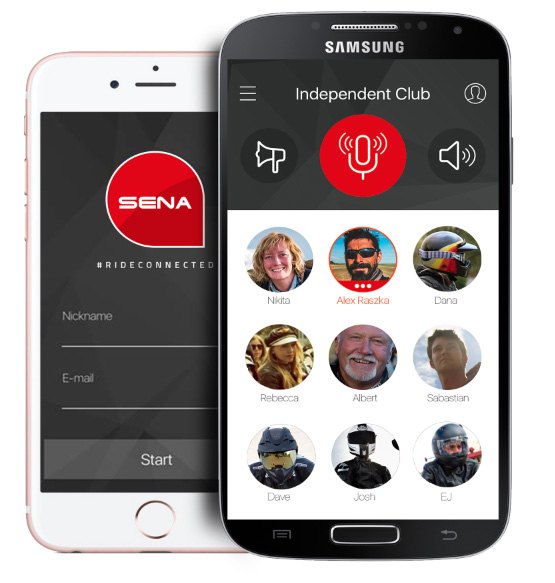 sena launches groundbreaking smartphone app to connect riders worldwide