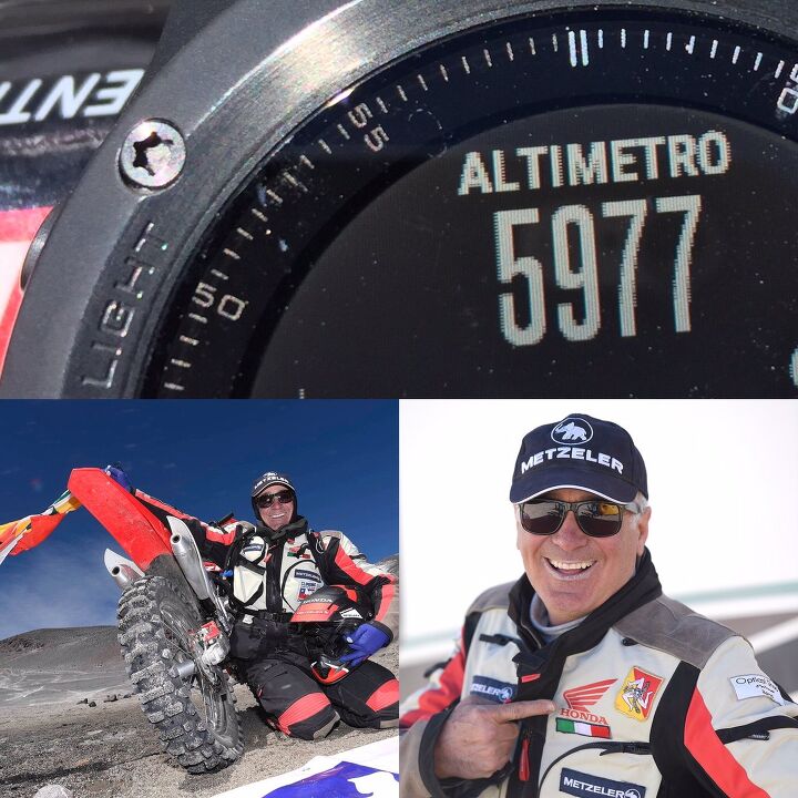 metzeler mc 360 carries riders from zero to 19 000 feet in 24 hours for three records, Salvo Pennisi
