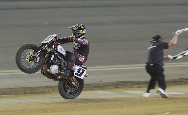 indian scout rider jared mees wins daytona tt in american flat track opener