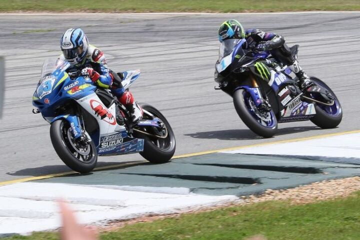 a new rivalry is brewing in motoamerica superbike, Debise 53 held off Gerloff 1 for the Supersport win Photo Brian J Nelson