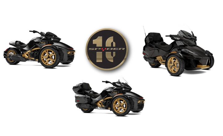 brp releases 10th anniversary special edition can am spyder models