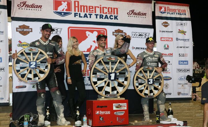 indian motorcycle continues undefeated american flat track season